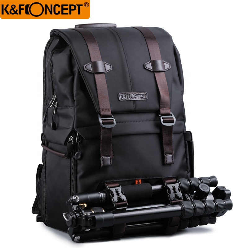 K&F Concept Beta Backpack 20 literes, fotós hátizsák, fekete barna színben
