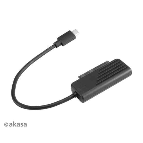  Akasa AK-AU3-06BK USB3.1 Type-C kábel 2,5" SATA 20cm SSD ÉS HDD adapter    