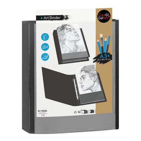 VIQUEL Creative Gallery 4 gyűrű 40 mm A3 PP Gyűrűs könyv