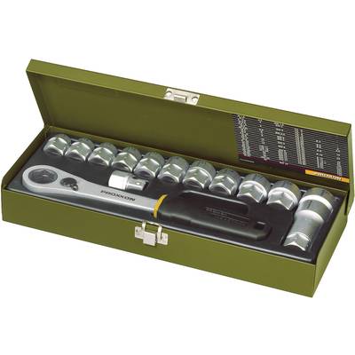 Proxxon 14 részes racsnis dugókulcs készlet, racsnis krova készlet 13mm - 27mm között 12,5mm (1/2” ) hajtáshoz Proxxon 14 részes racsnis dugókulcs készlet, racsnis krova készlet 13mm - 27mm között 12,5mm (1/2” ) hajtáshoz