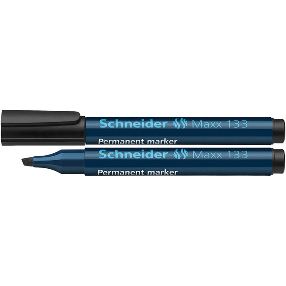 SCHNEIDER Alkoholos marker 1-4mm, vágott végű  Maxx 133 fekete (20159 - 09)