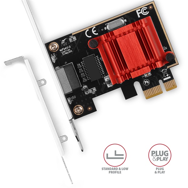 Axagon Gigabit Ethernet 1 sávos PCI-Express kártya (PCEE-GIX)