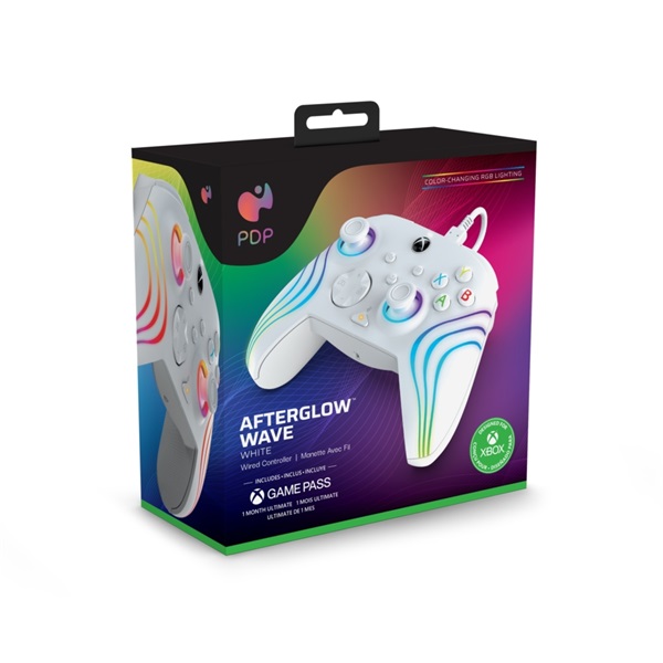 PDP Afterglow Wave Xbox Series X/S vezetékes kontroller fehér (049-024-WH)