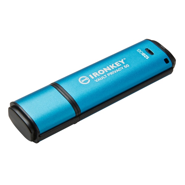 Kingston 128GB IronKey Vault Privacy 50 USB3.2 Kék Kingston 128GB IronKey Vault Privacy 50 USB3.2 Kék