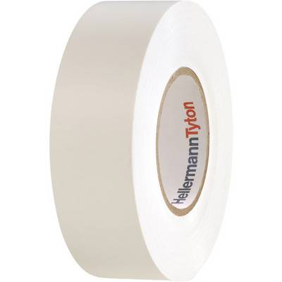 Szigetelőszalag PVC fehér 20 m x 19 mm HellermannTyton 710-10607 Szigetelőszalag PVC fehér 20 m x 19 mm HellermannTyton 710-10607