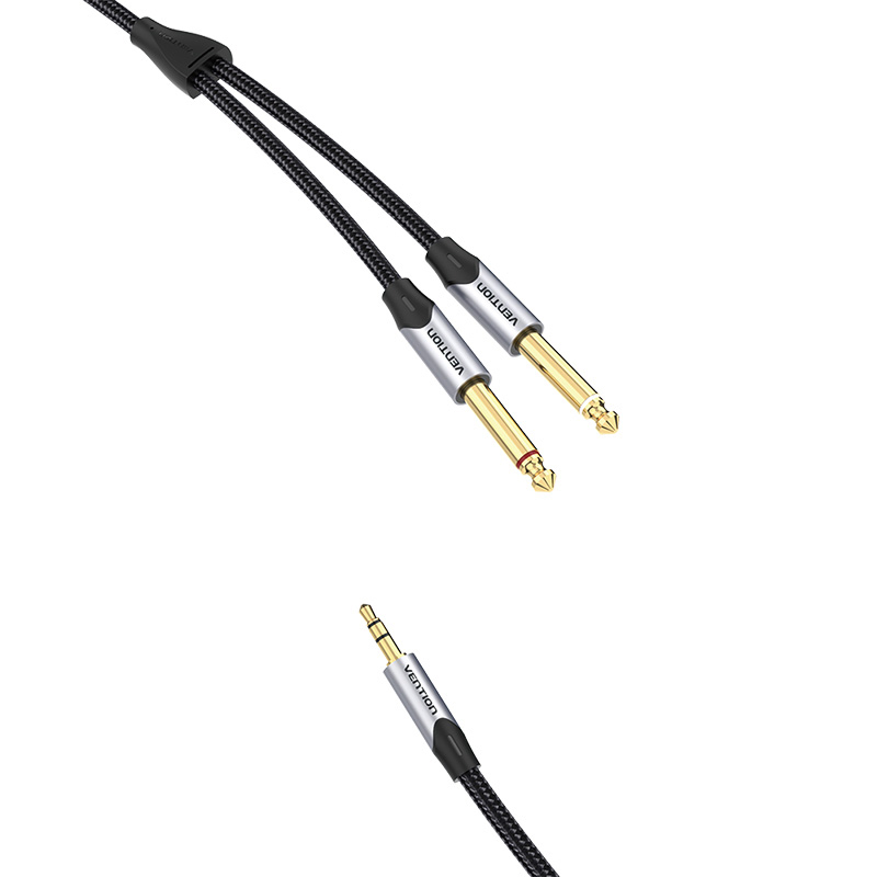 Vention BARHL Audiokábel mini jack 3,5 mm-es jack 6,35 mm-es hím  10m
