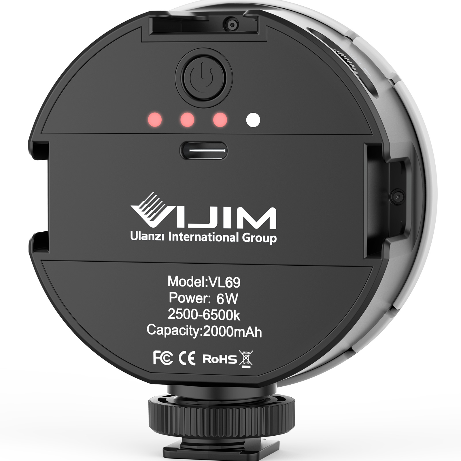 Ulanzi Vijim VL69 LED lámpa szett tapadókoronggal