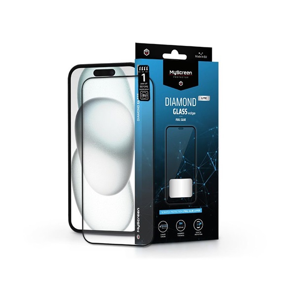 MSP LA-2329 Apple iPhone 15/15 Pro Diamond Glass Lite edzett üveg képernyővédő fólia MSP LA-2329 Apple iPhone 15/15 Pro Diamond Glass Lite edzett üveg képernyővédő fólia