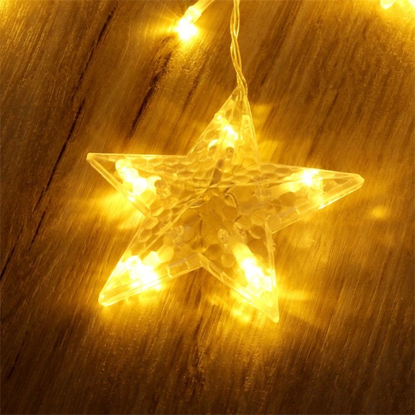 IRIS Csillag alakú fix fényű/2,5m/távirányítós/meleg fehér/12db LED-es USB-s fénydekoráció  (312-02) IRIS Csillag alakú fix fényű/2,5m/távirányítós/meleg fehér/12db LED-es USB-s fénydekoráció  (312-02)