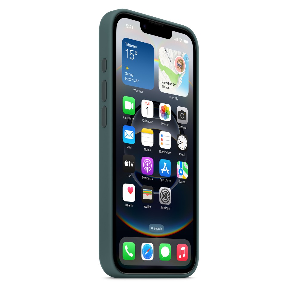 Apple iPhone 16e szilikon hátlap, zöld