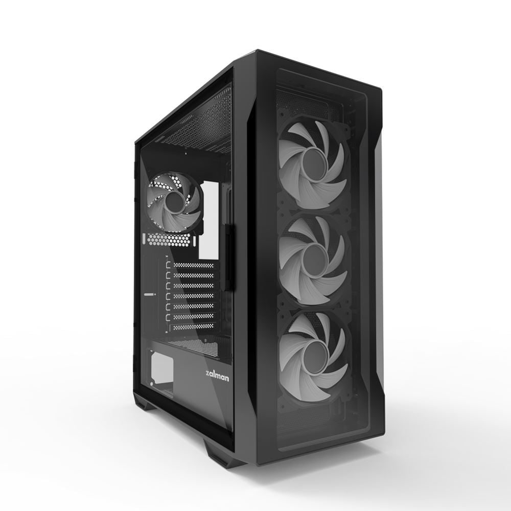 Zalman i3 NEO TG Black táp nélküli ablakos ház fekete Zalman i3 NEO TG Black táp nélküli ablakos ház fekete
