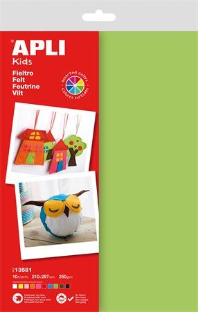 APLI "Kids" Filc anyag vegyes színek (13581) APLI "Kids" Filc anyag vegyes színek (13581)