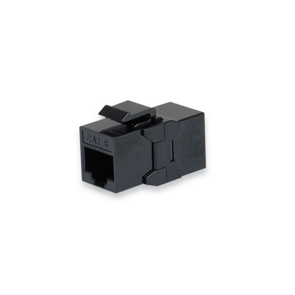 Equip RJ45 Keystone Toldó - 121179 (UTP, Cat6, árnyékolatlan, műanyag, fekete) 8db/csomag Equip RJ45 Keystone Toldó - 121179 (UTP, Cat6, árnyékolatlan, műanyag, fekete) 8db/csomag