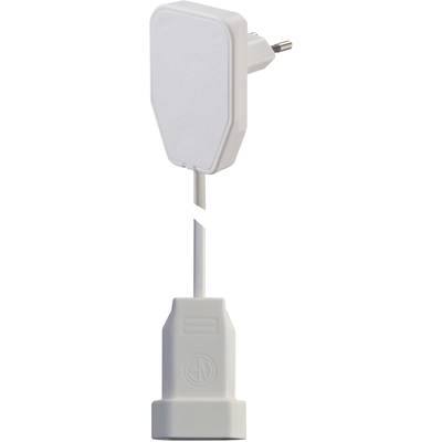 Lapos dugós hálózati hosszabbítókábel, 0,8 m, fehér, H03VVH2-F 2X 0,75 mm2, NVB 104573 Lapos dugós hálózati hosszabbítókábel, 0,8 m, fehér, H03VVH2-F 2X 0,75 mm2, NVB 104573
