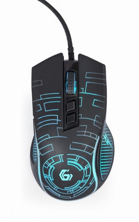 Gembird MUSG-RGB-01 gaming egér fekete Gembird MUSG-RGB-01 gaming egér fekete