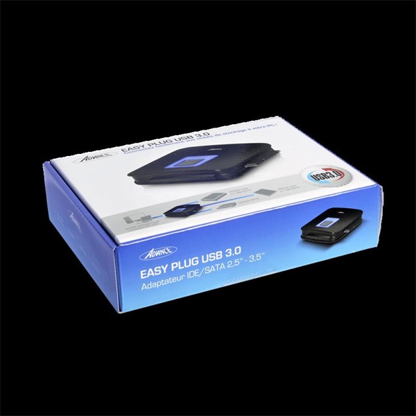 Advance EASYPLUG 2.5" / 3.5" USB-A3.0 to SATA/IDE HDD/SSD Dokkoló Fekete Advance EASYPLUG 2.5" / 3.5" USB-A3.0 to SATA/IDE HDD/SSD Dokkoló Fekete