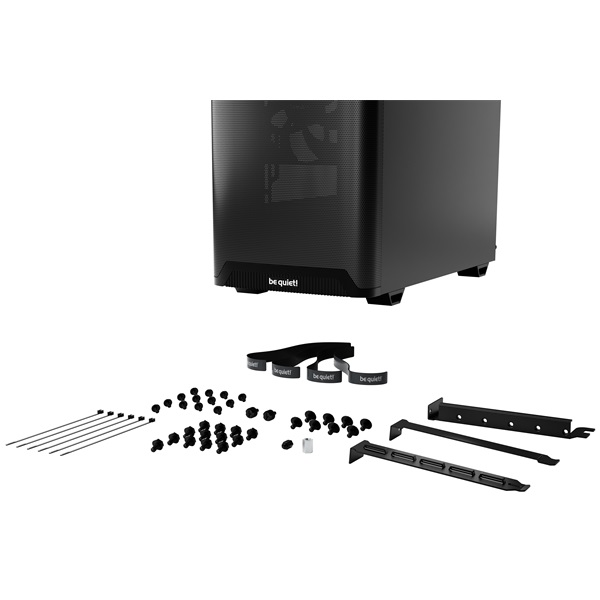 Be Quiet! Számítógépház  Pure Base 501 Airflow Window Black  ATX edzett üveg oldallap fekete 
