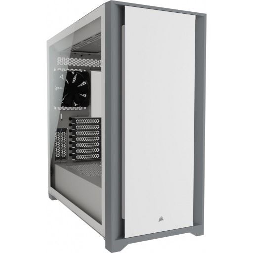 Corsair 5000D Tempered Glass táp nélküli ablakos ház fehér