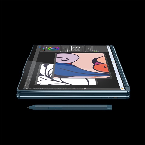 LENOVO Yoga Book 9 13IMU9 13.3" 2.8K OLED MT Core Ultra7 155U 16GB 512GB SSD  Win11 Pro Notebook  Tidal Teal (réce), PEN