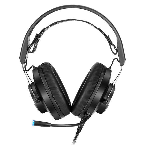 Rampage RM-K18 DOUBLE BLACK  7.1, mikrofon  USB Fejhallgató  Fekete