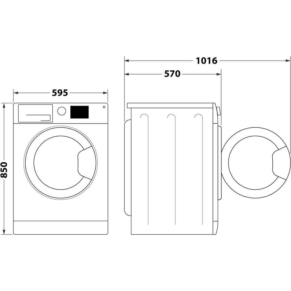 Whirlpool FFWDB 964489 SBSV EE  Elöltöltős mosó- és szárítógép – 9 kg, 1400 ford./perc, A Energiaosztály, 6. Érzék technológia, FreshCare+, Smart Delay, Wash&Dry, Gőz program, Ezüst