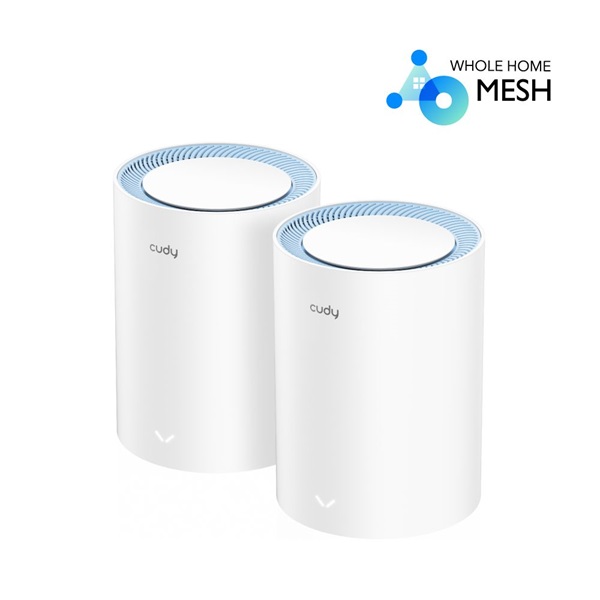 CUDY M1200(2-Pack) kétsávos AC1200 WIFI MESH fehér router (2db-os szett) CUDY M1200(2-Pack) kétsávos AC1200 WIFI MESH fehér router (2db-os szett)
