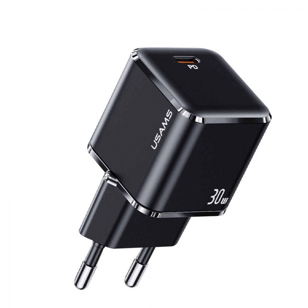 Usams CC148T45 mini Super Si PD hálózati gyorstöltő adapter 30W (1380754)