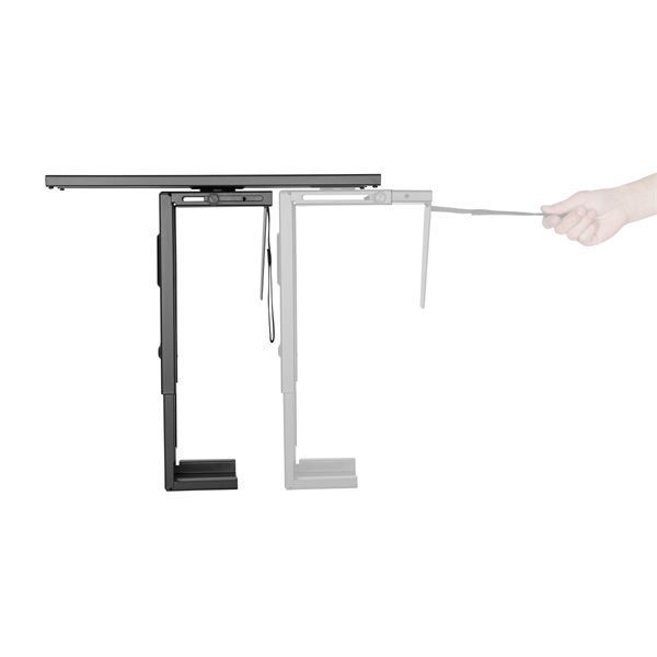 Equip  650892  asztallap aljára rögzíthető Max.: 10kg PC állvány Fekete 