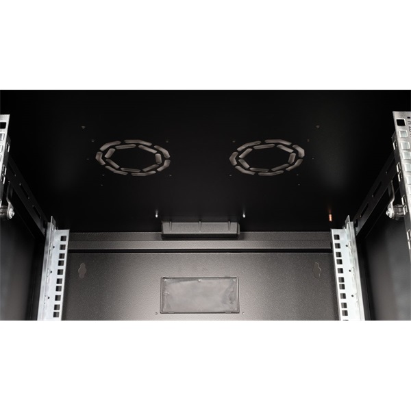 Equip Fali Rackszekrény  EPM-07-6060-B-CBAA 19" 7U  600x600mm előre szerelt Fekete 