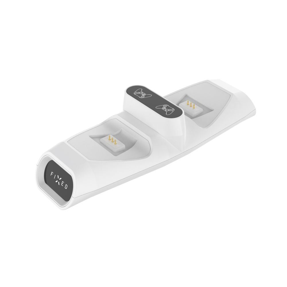 FIXED Kettős töltőállomás Xbox Series S, X kontrollerhez és One vezeték nélküli vezérlőkhöz Fehér