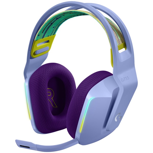 Logitech G733 vezeték nélküli gamer headset lila (981-000890) Logitech G733 vezeték nélküli gamer headset lila (981-000890)