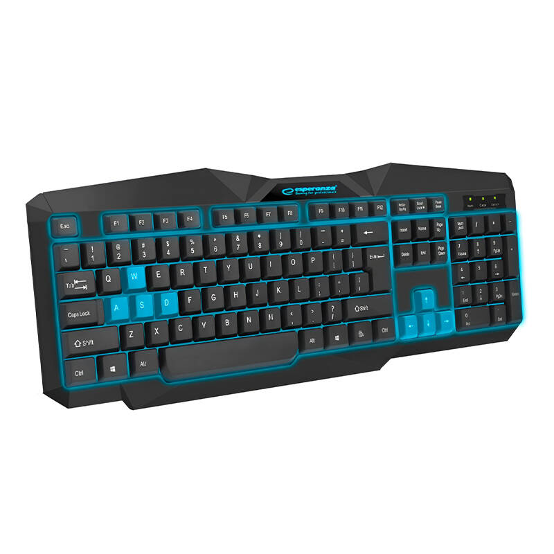Wired gaming keyboard Esperanza EGK201B (blue)