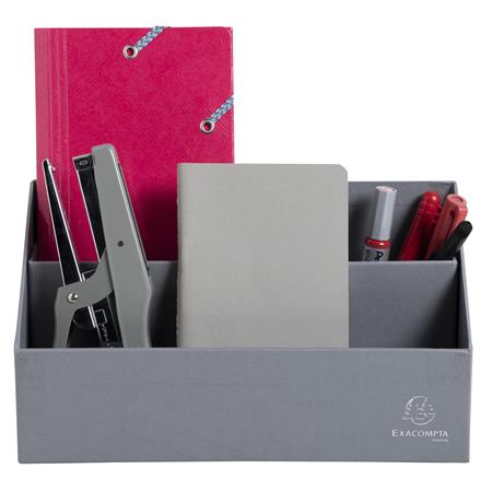 EXACOMPTA  Teksto  Asztali rendező Szürke