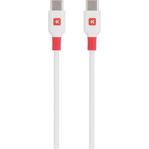 SKROSS USB-C - USB-C adatkábel 120cm fehér-piros (SKCA0008C-C120CN)