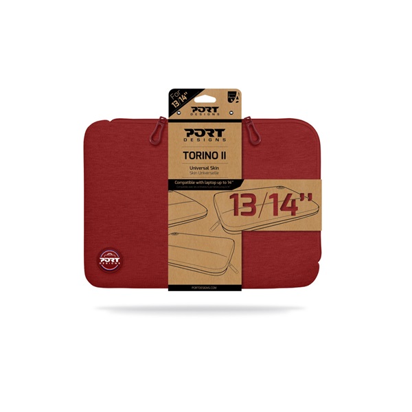 PORT DESIGNS Notebook tok 140413, TORINO II SLEEVE 13-14" RED/Piros PORT DESIGNS Notebook tok 140413, TORINO II SLEEVE 13-14" RED/Piros