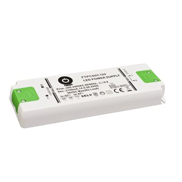 POS Power FTPC60C700 700mA/43~86VDC 60,2W IP20 LED tápegység POS Power FTPC60C700 700mA/43~86VDC 60,2W IP20 LED tápegység