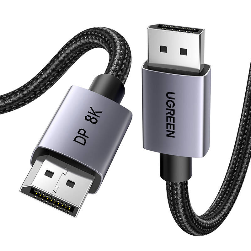DisplayPort 1.4 Cable Ugreen DP120, 8K 60Hz, 32.4Gbps, 1m (black)