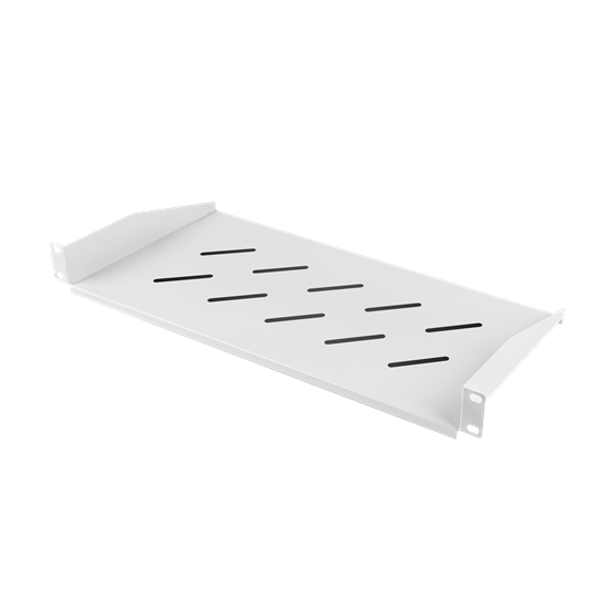 Lanberg 19" fix polc/tálca 1U 483x220 mm 25kg maximum terhelhetőség Szürke