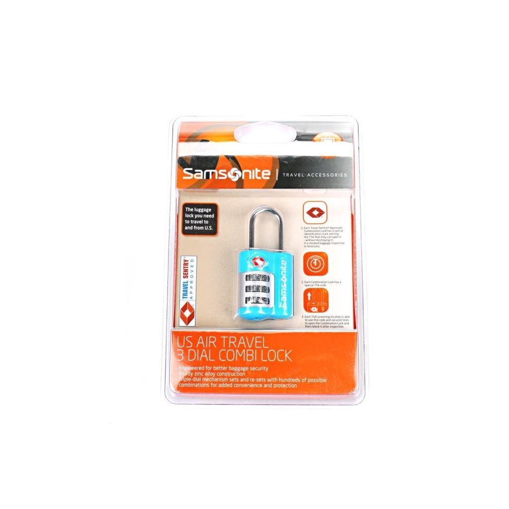 Samsonite Travel Accessories számzáras bőrönd lakat kék (U23*21104)