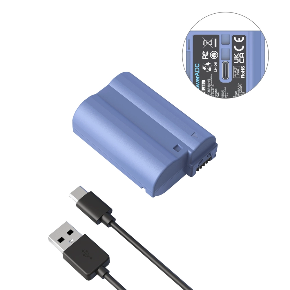 SMALLRIG EN-EL15c USB-C Újratölthető fényképezőgép akkumulátor