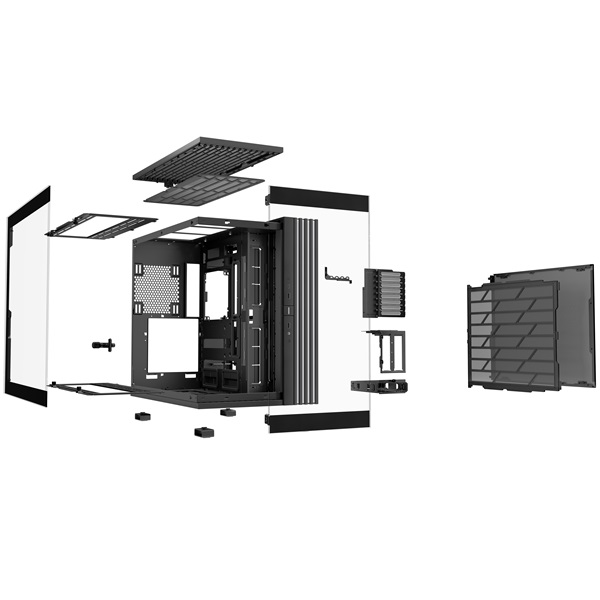 Be Quiet! LIGHT BASE 900 DX Black ATX edzett üveg oldallap Számítógépház   fekete 