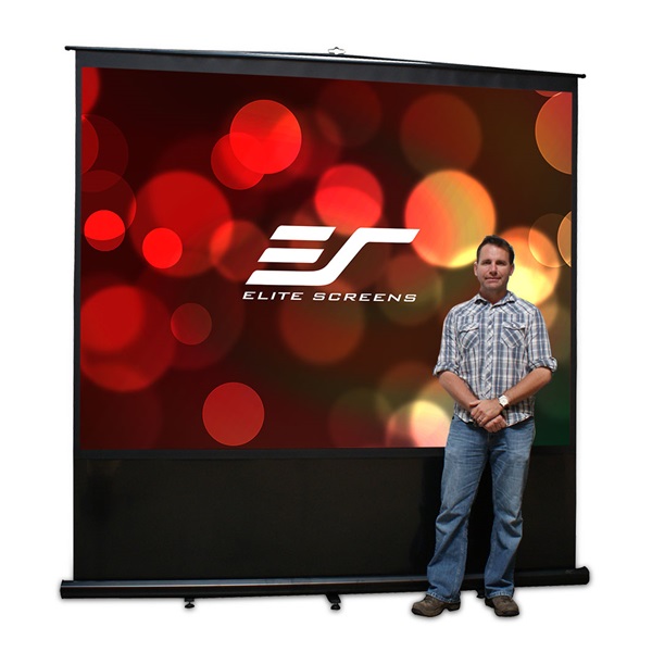EliteScreens F60NWV  60" (4:3) hordozható manuális pull up vászon 122 x 91 cm  Fekete váz 