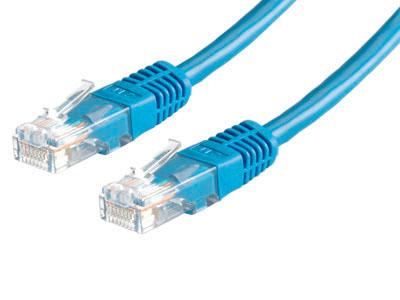 Roline UTP CAT5e patch kábel 0.5m kék