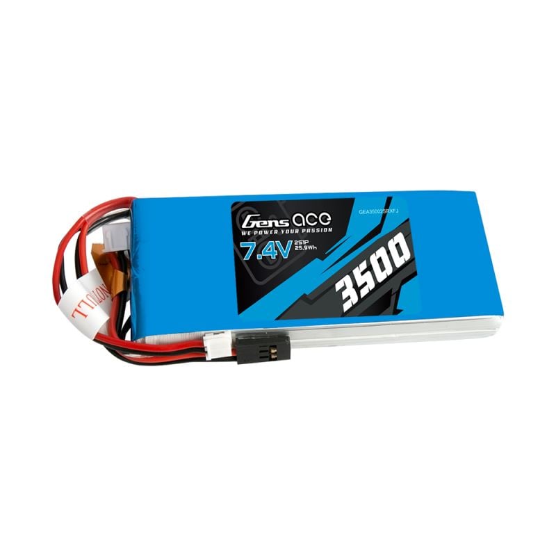 Gens Ace LiPo 3500mAh 7.4V 1C 2S1P RX/TX akkumulátor (GEA35002SRXFJ) Gens Ace LiPo 3500mAh 7.4V 1C 2S1P RX/TX akkumulátor (GEA35002SRXFJ)