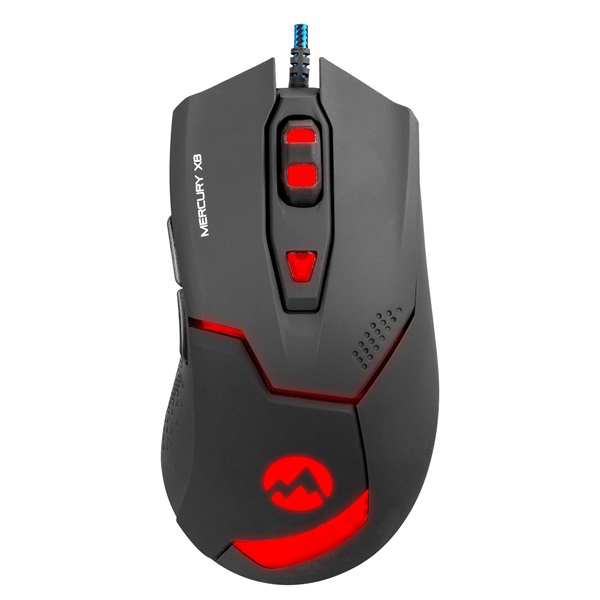 Everest Mercury X8 3200 DPI optikai RGB LED Gamer Egér Fekete Everest Mercury X8 3200 DPI optikai RGB LED Gamer Egér Fekete
