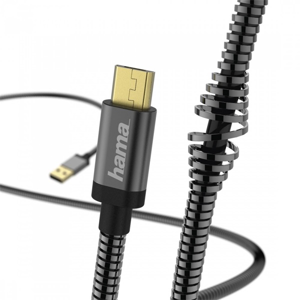 Hama 173625 Elite-Metal Micro-USB adatkábel 1,5m Hama 173625 Elite-Metal Micro-USB adatkábel 1,5m