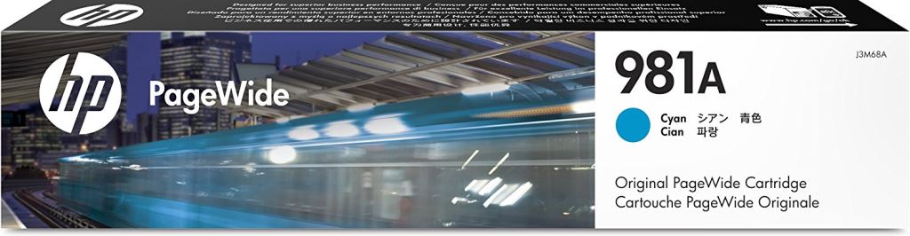 HP 981A PageWide patron cián (J3M68A) HP 981A PageWide patron cián (J3M68A)