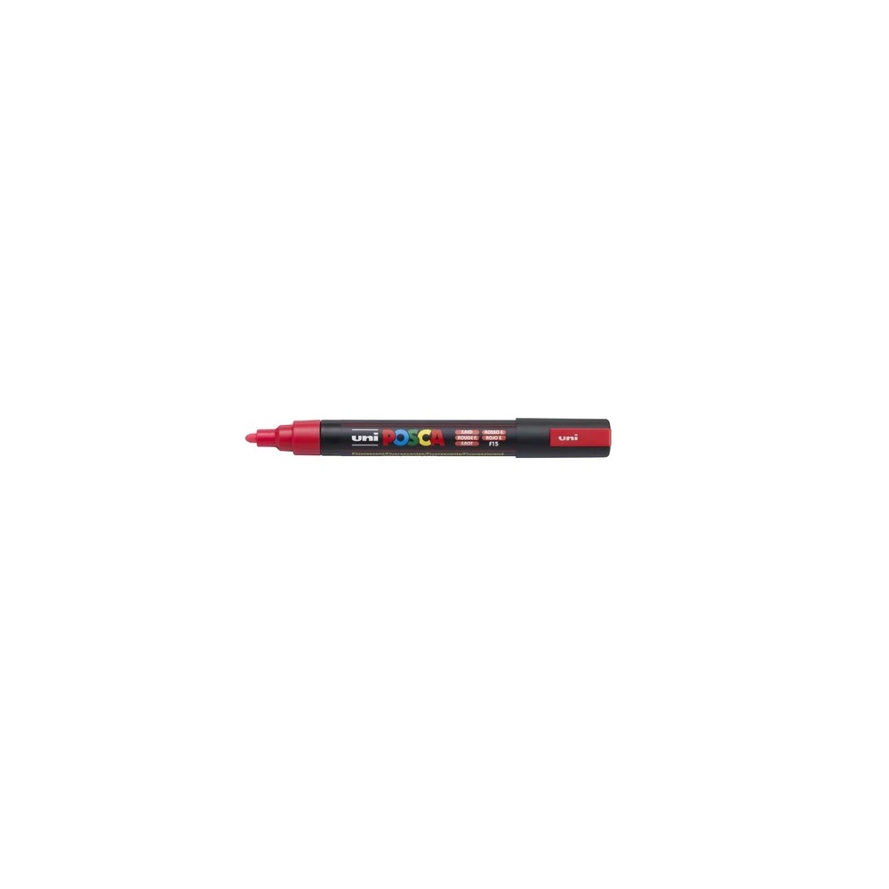 Uni Dekormarker 1,8-2,5mm,  Posca PC-5M fluor piros (2UPC5MFP)