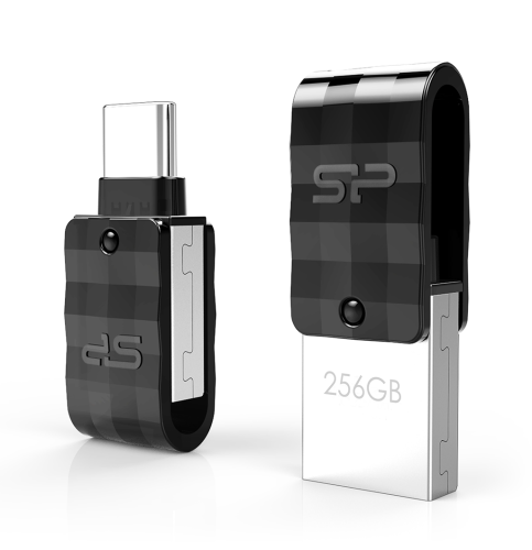 Silicon Power SP032GBUC3C31V1K Mobile C31 32GB USB 3.2/USB-C Pendrive Fekete Silicon Power SP032GBUC3C31V1K Mobile C31 32GB USB 3.2/USB-C Pendrive Fekete