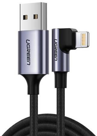 UGREEN US299 USB-A - Lightning kábel 1m fekete-szürke (60521) UGREEN US299 USB-A - Lightning kábel 1m fekete-szürke (60521)